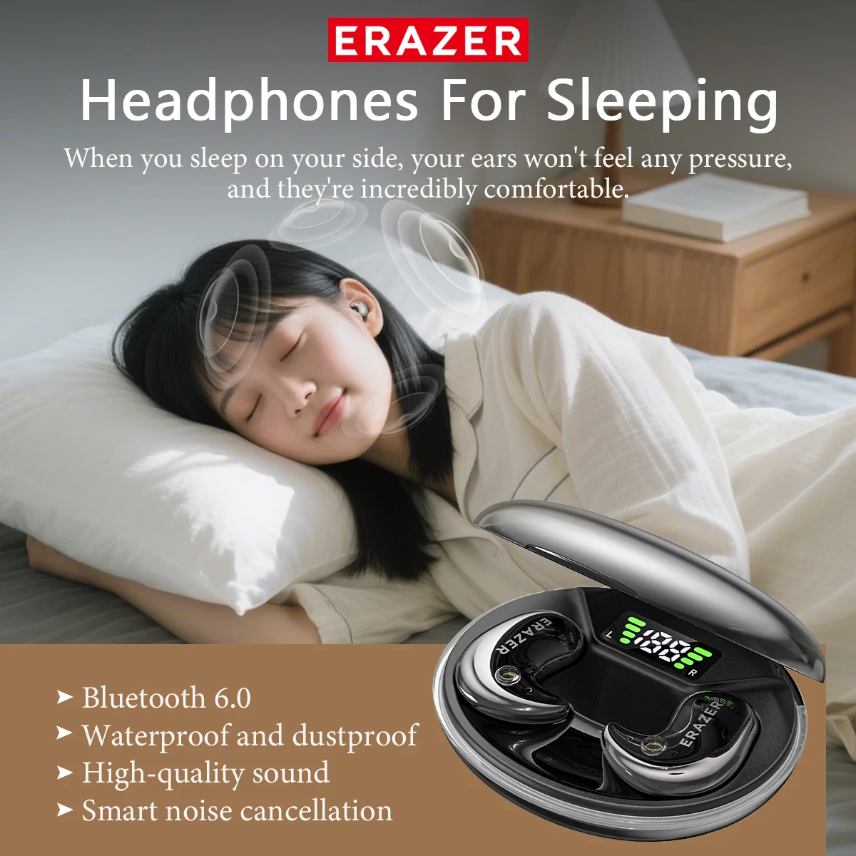 EARZER XF58 インイヤー型Bluetoothヘッド - Wireless Earbuds Tws のレビューと価格