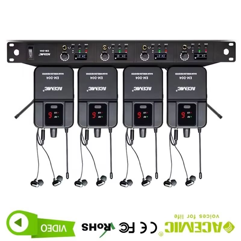 4チャンネルワイヤレスインイヤーモニターシステム Acemi - In Ear Monitor Iem のレビューと価格