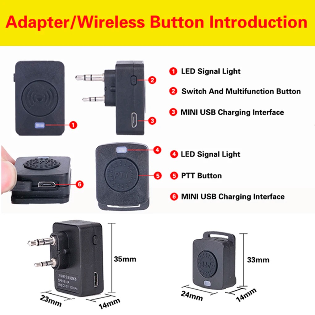 Baofeng-Walkie talkieワイヤレスヘッドセ - Bluetooth Headset On Ear のレビューと価格