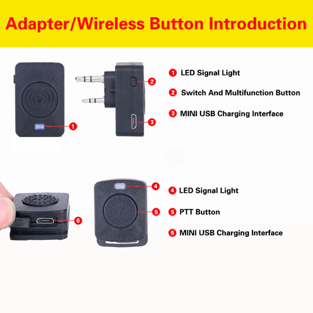 Baofeng-Walkie talkieワイヤレスヘッドセ - Bluetooth Headset On Ear のレビューと価格
