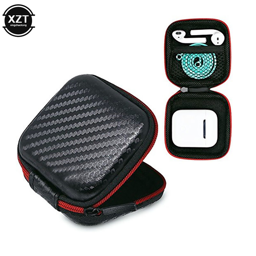 マイクとケース付きの正方形のジッパー式ヘッドセット,SDカー - Headphone Case Hard のレビューと価格