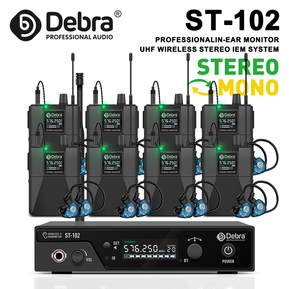 Debra ST-102 UHF IEM ステレオワイヤレス - In Ear Monitor Iem のレビューと価格